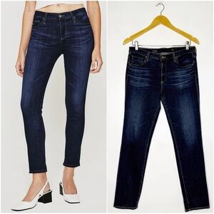AG Adriano Goldschmied prima midrise cigarette Dark Blue Women's Jeans Size 29